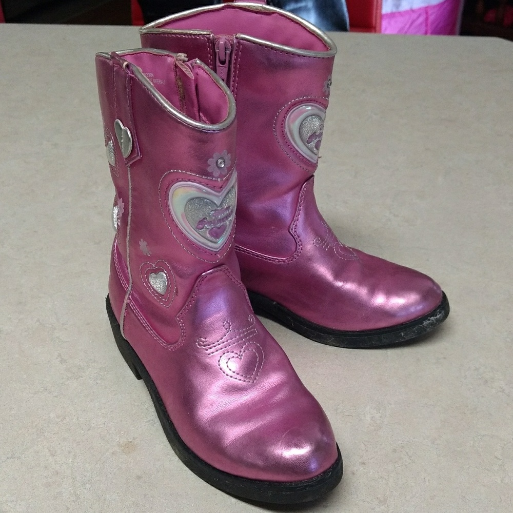 Metallic Pink Cowgirl Boots | Disney Princess